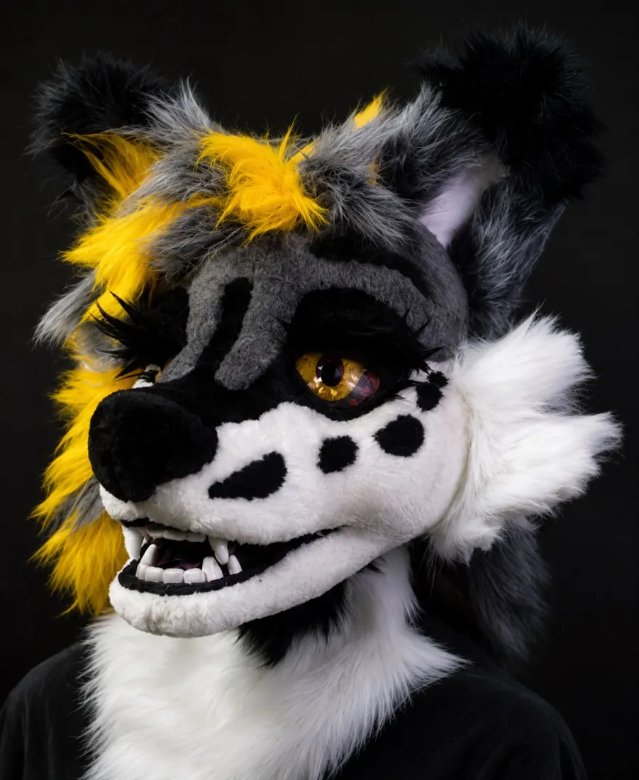 Hyena fursuit head